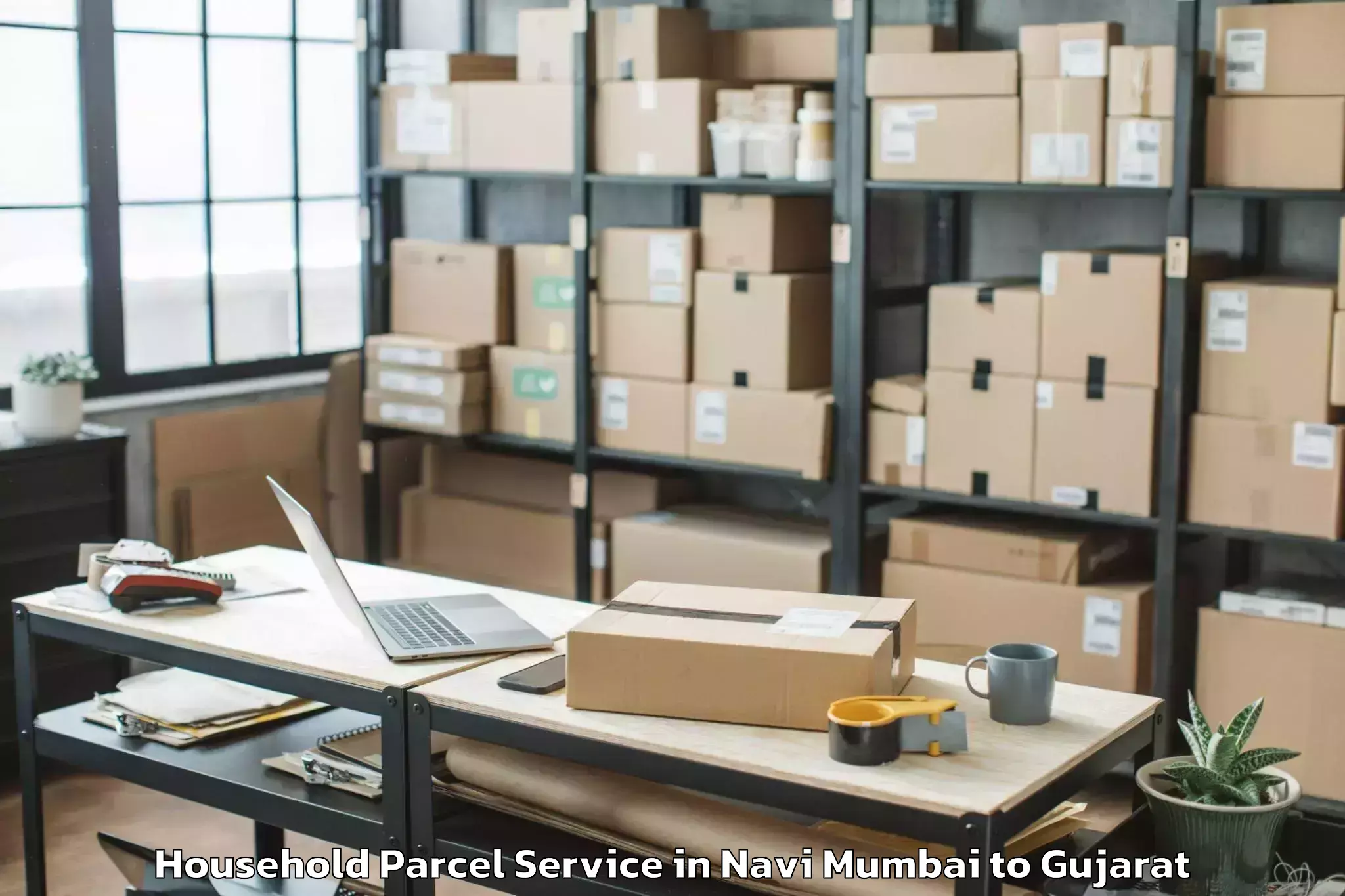 Navi Mumbai to Olpad Household Parcel Booking